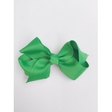 "Audrey" bow clip - Emerald
